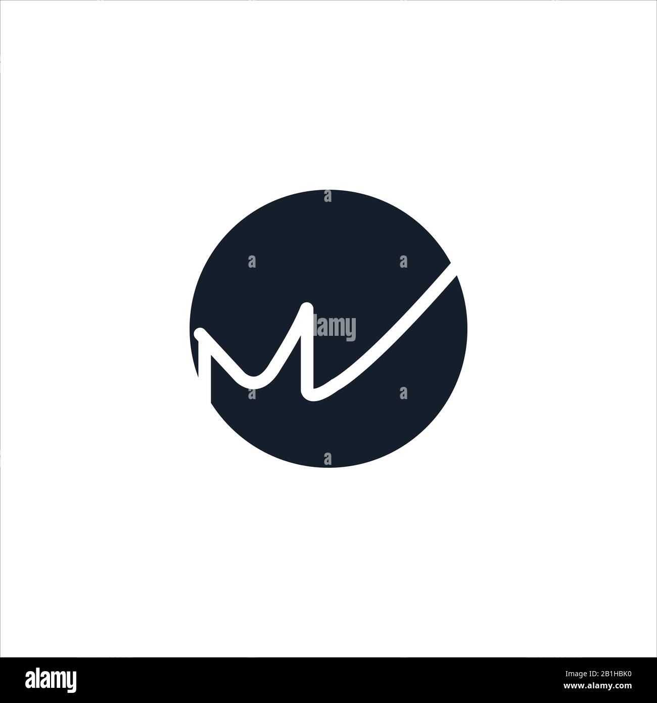 Initial letter mv or vm logo design template Stock Vector Image & Art ...