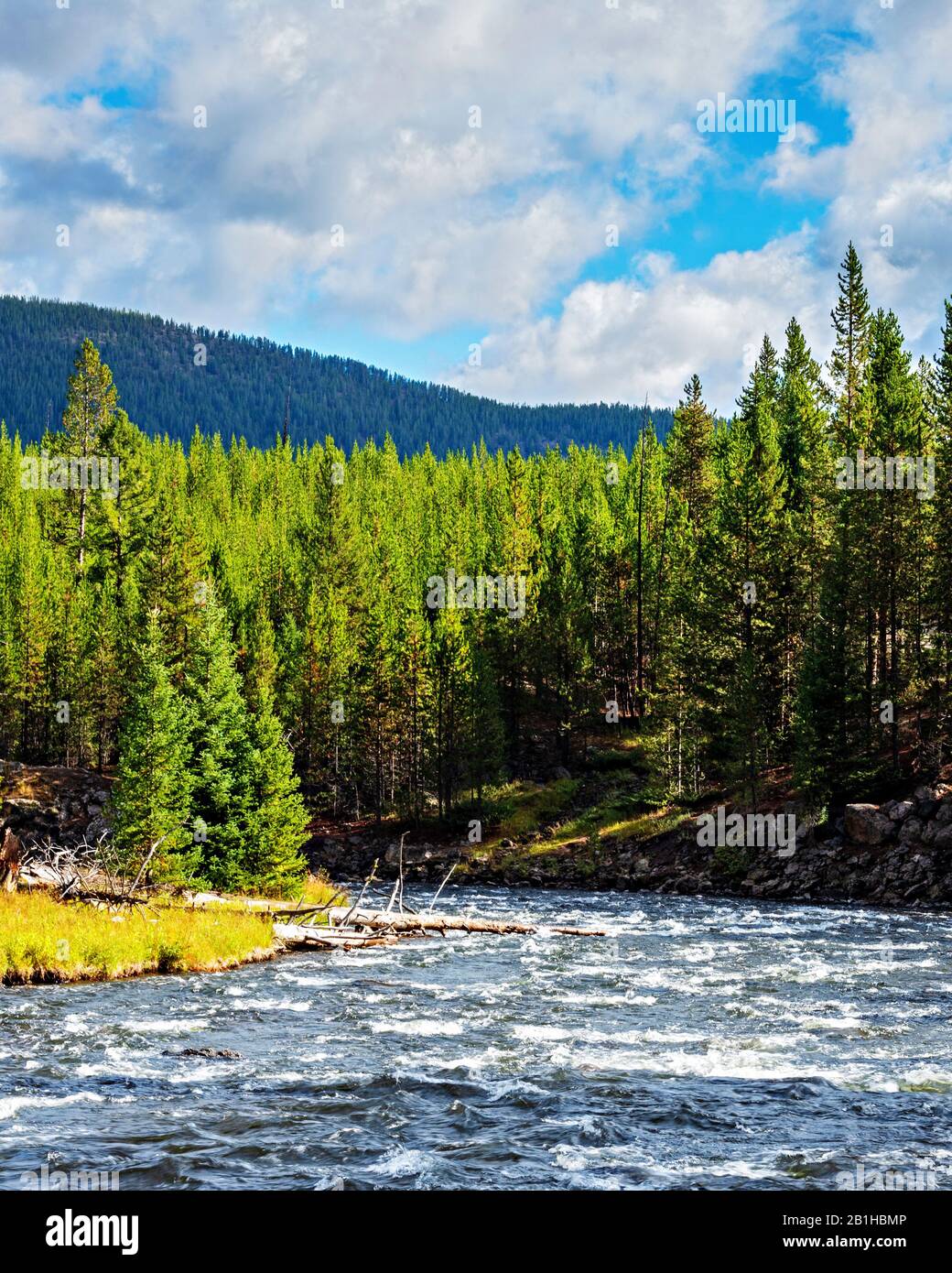 The refreshing great outdoors in nature's backcountry. Stock Photo