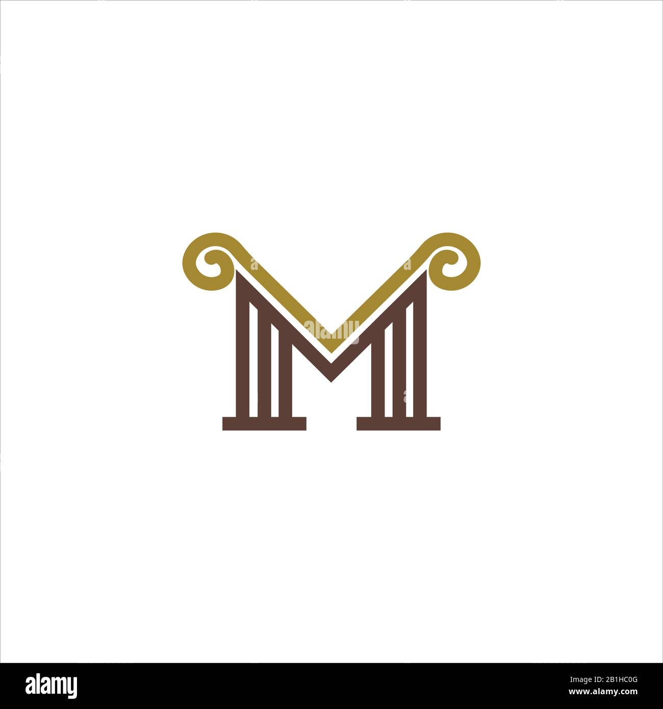 Initial letter mv or vm logo design template Stock Vector Image & Art ...