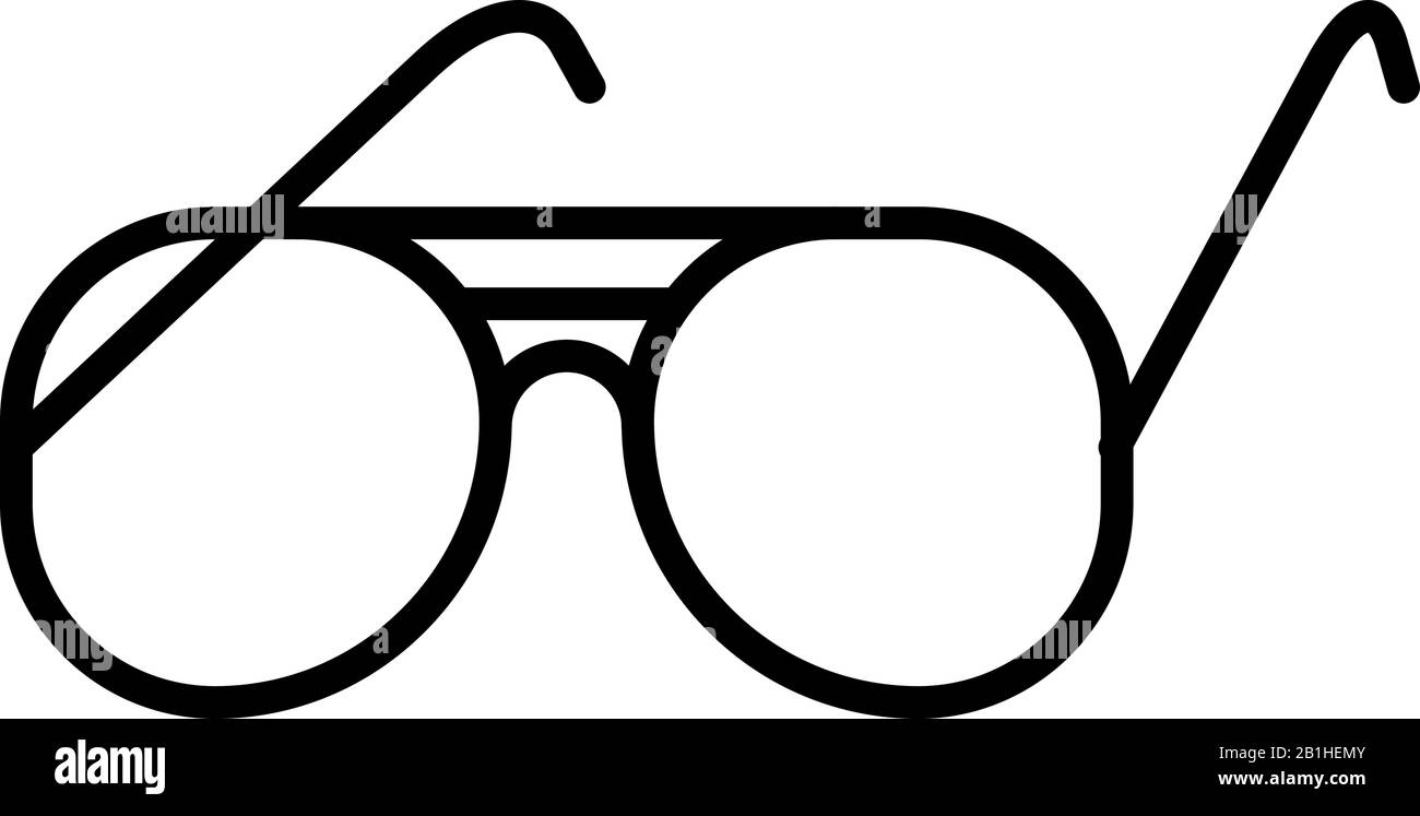 Glasses flat icon on white background Stock Vector Image & Art - Alamy