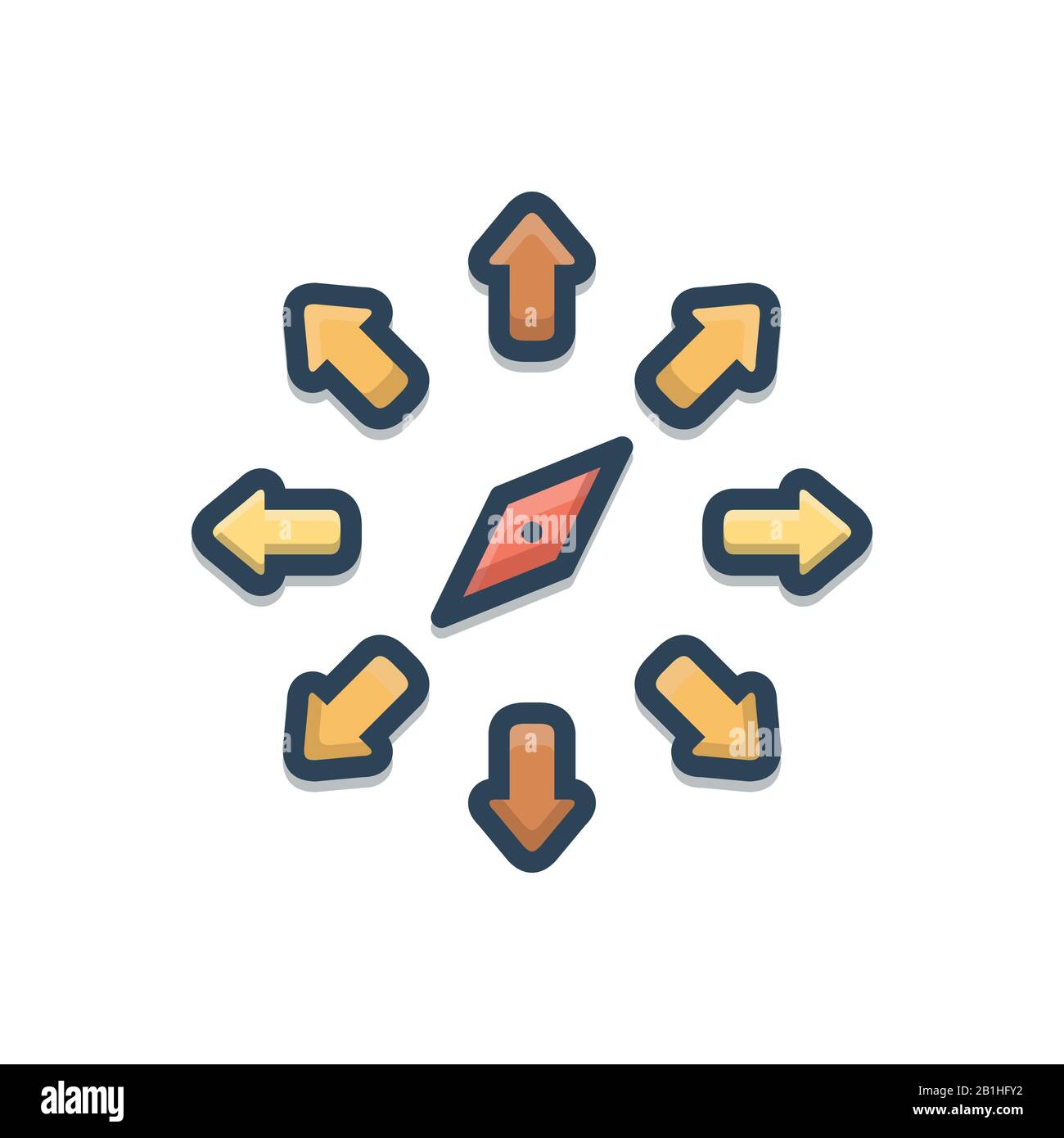 Illustration for Compass Stock Vector