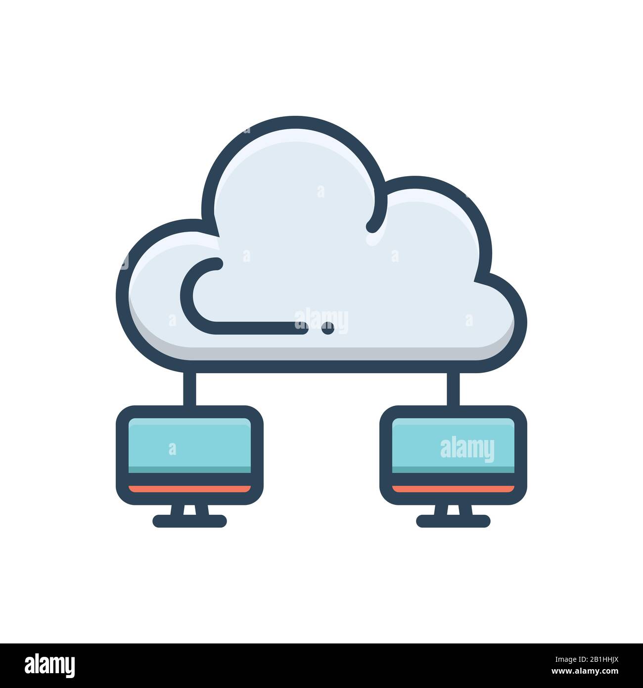 Illustration for Cloud network Stock Vector Image & Art - Alamy
