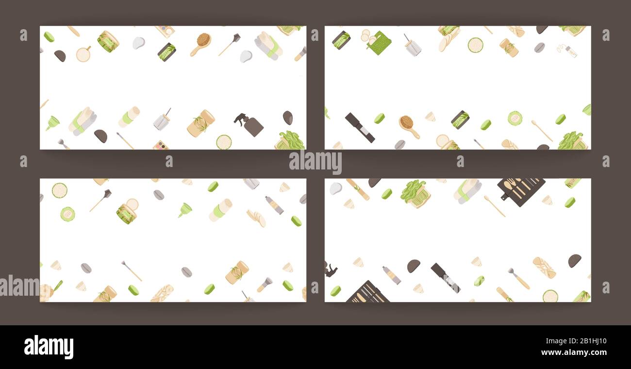 Photo inspiration: Gallery Detail: Set Of Zero Waste Vector Concept Illustration In Minimalism Style