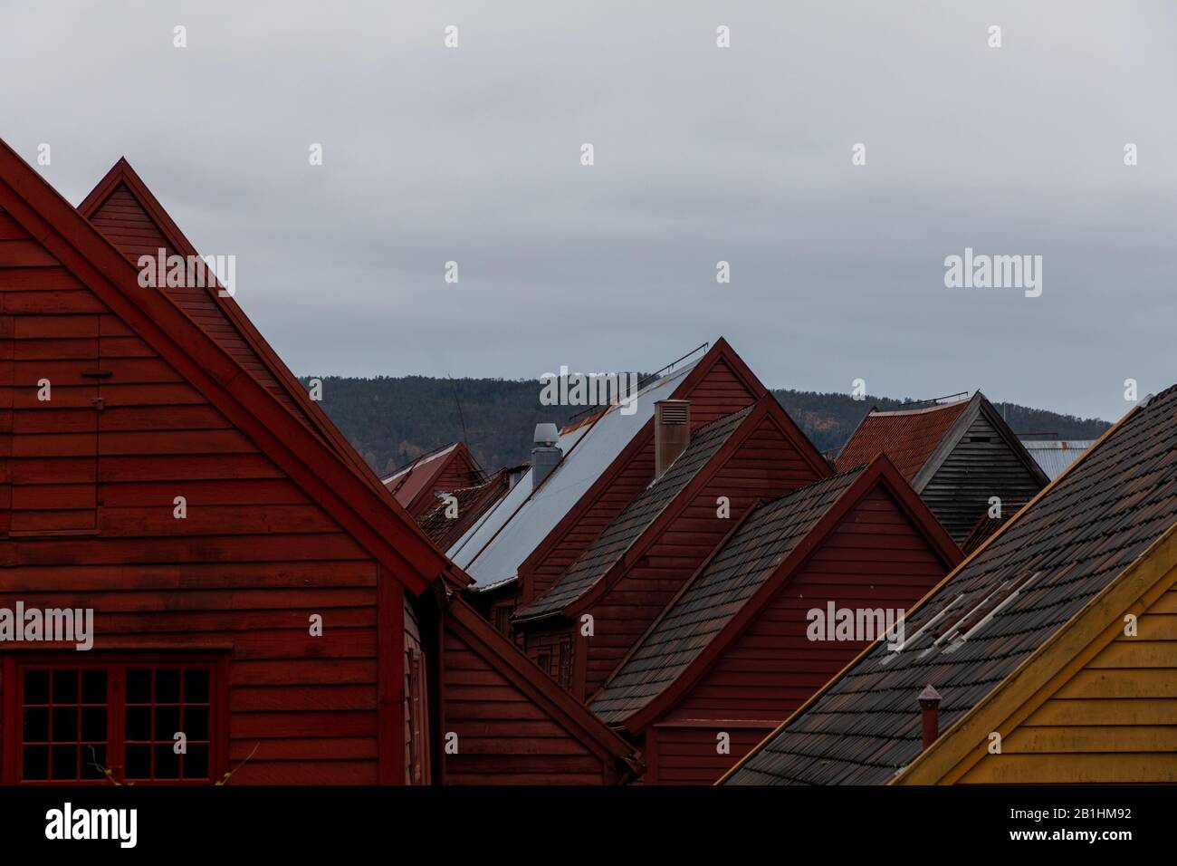 Colourful houses and rooftops of Bergen, Norway Stock Photo - Alamy