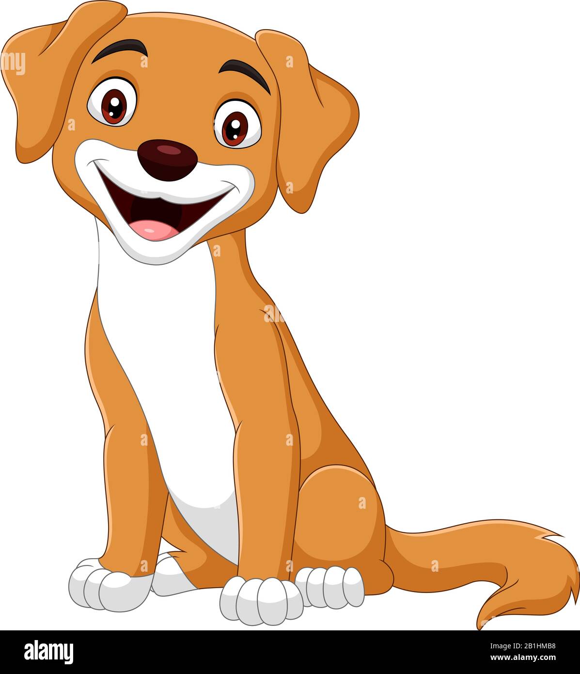 Cartoon happy dog hi-res stock photography and images - Alamy