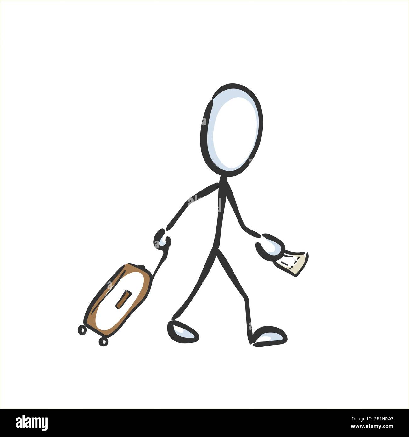 Stick man draw hi-res stock photography and images - Alamy