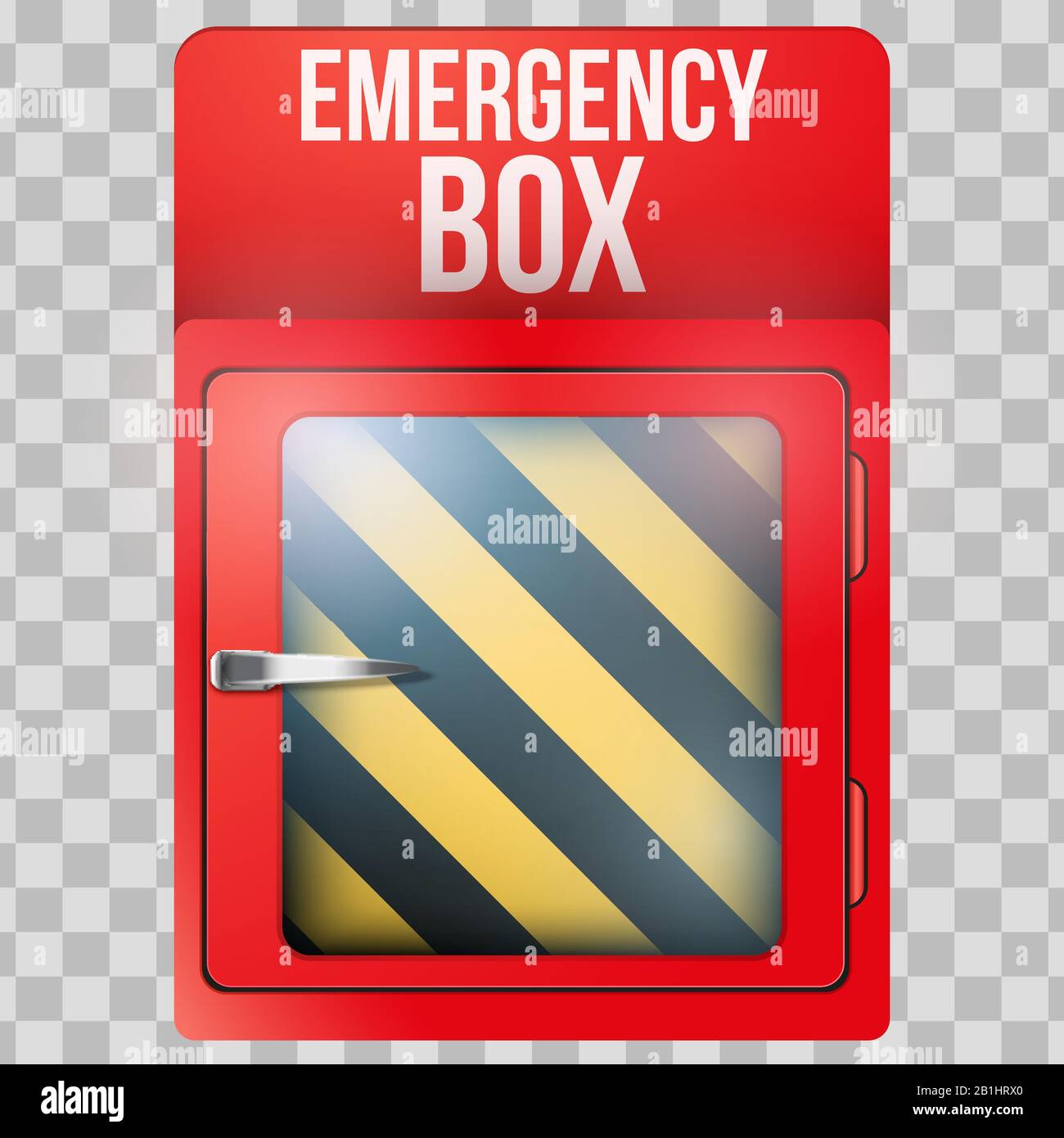 Empty red box with in case of emergency Stock Vector Image & Art - Alamy
