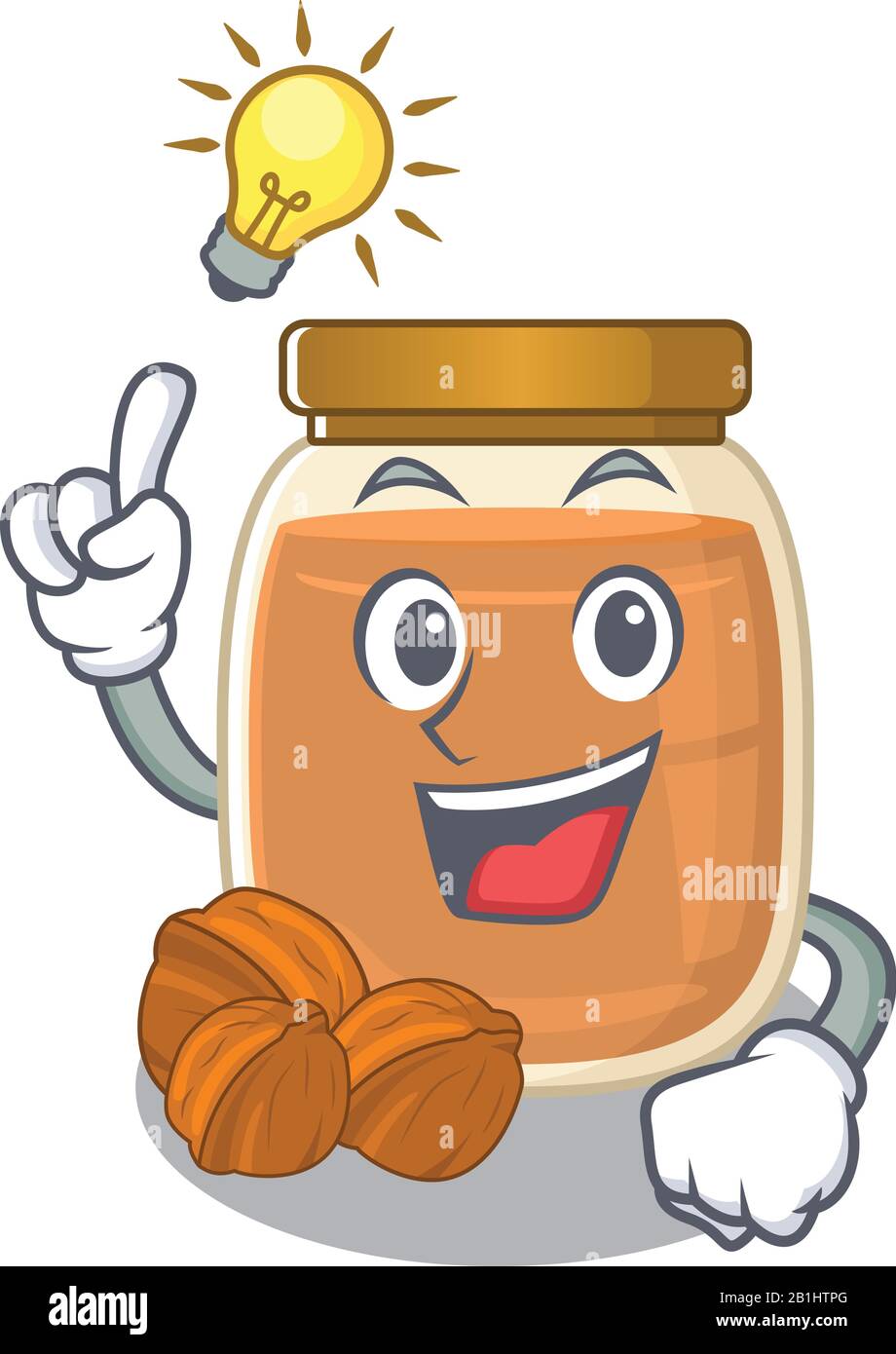 a clever walnut butter cartoon character style have an idea gesture Stock  Vector Image & Art - Alamy