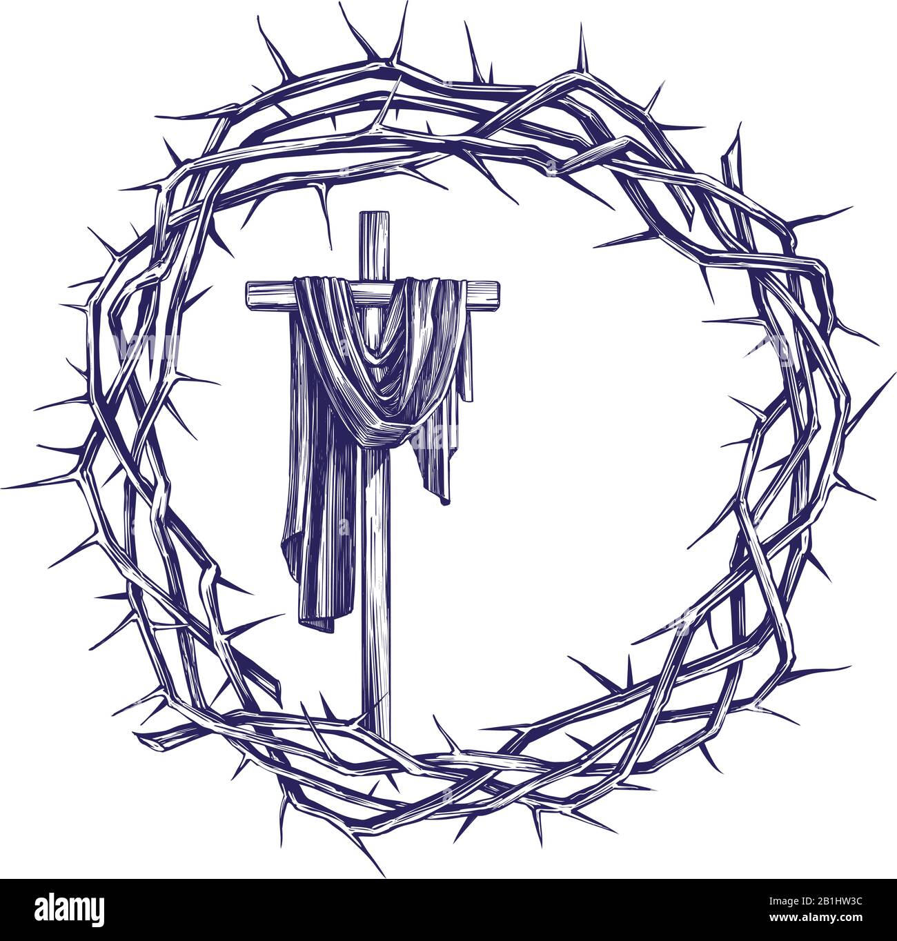 Thorn cross Cut Out Stock Images & Pictures - Alamy