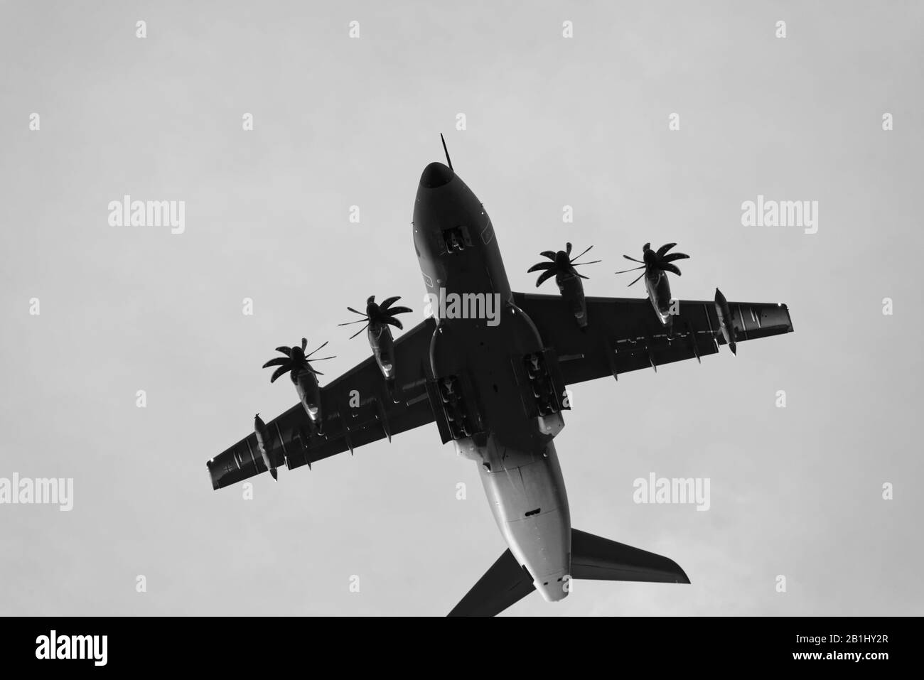 Airplane flying in Sky Stock Photo - Alamy