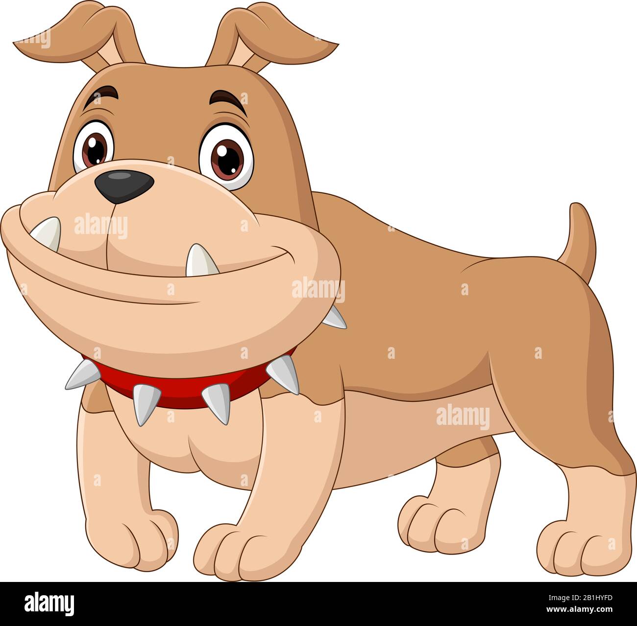 Illustration of bulldog cartoon Stock Vector