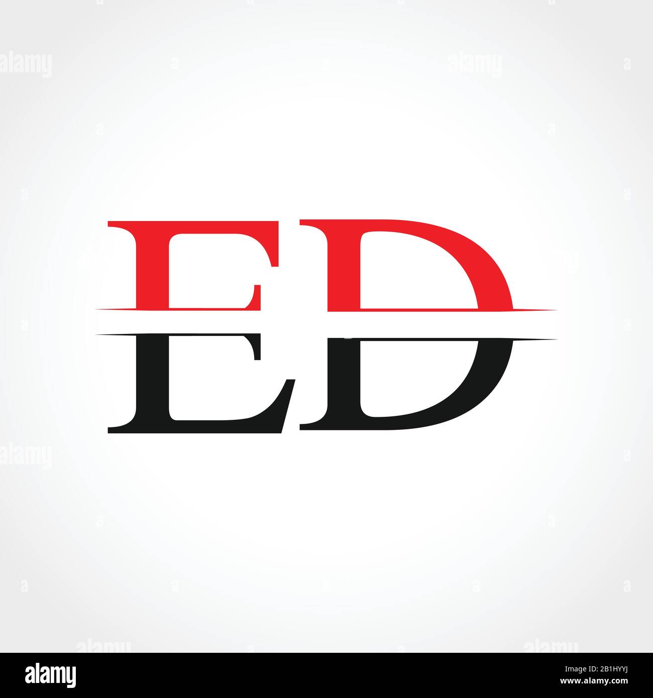 Initial ED Letter Linked Logo Business Vector Template. Creative Letter ...