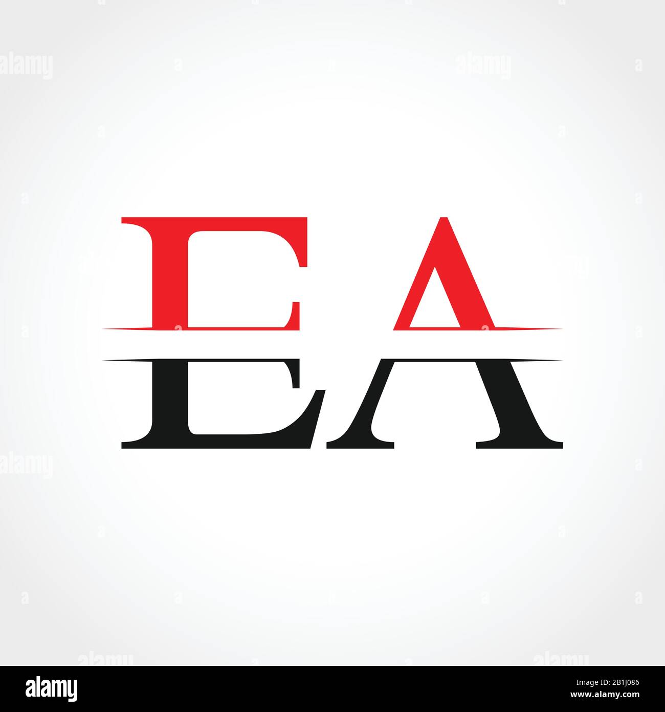Initial EA Letter Linked Logo Business Vector Template. Creative Letter EA Logo Design Stock Vector