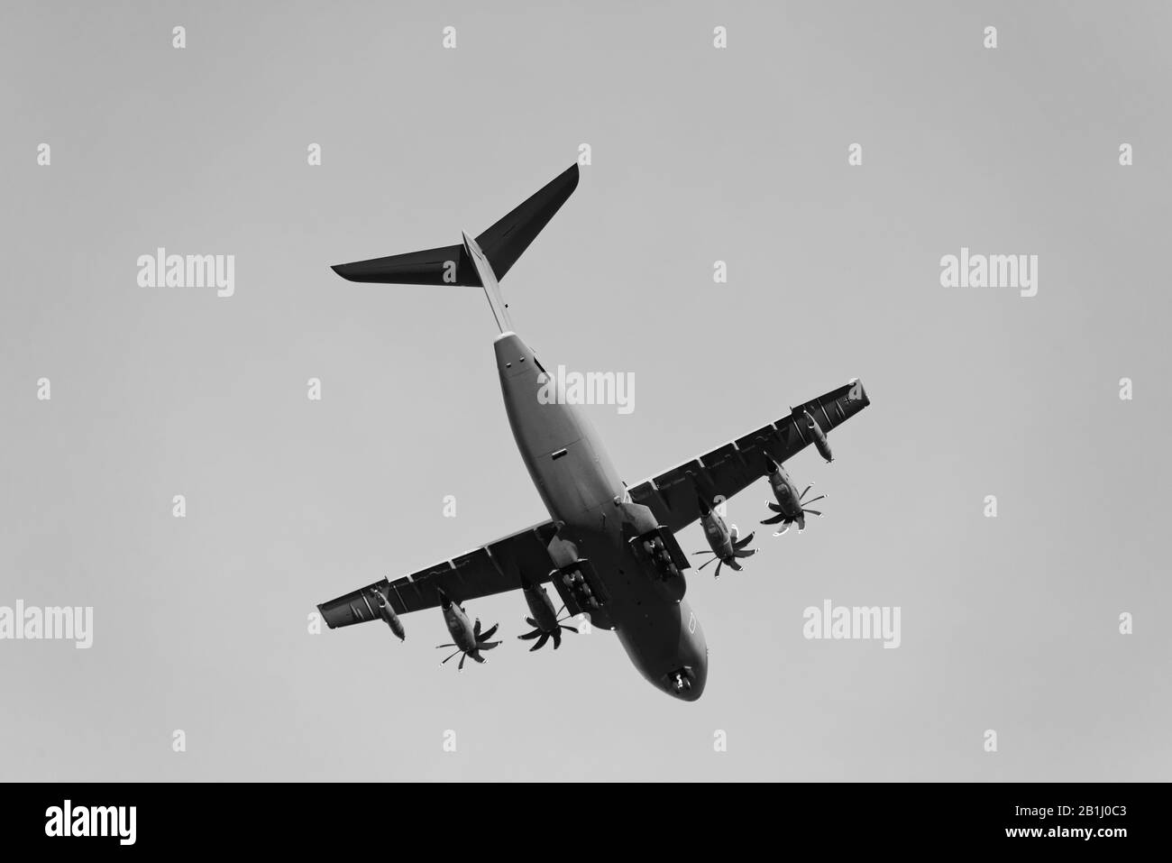 Airplane flying in Sky Stock Photo Alamy