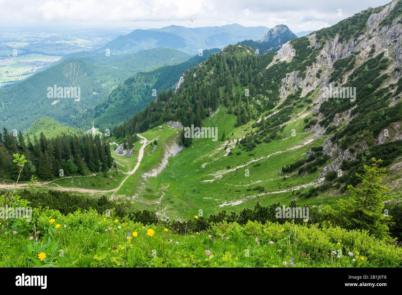 Mountainous landscape near Fussen, Germany. Stock Photo