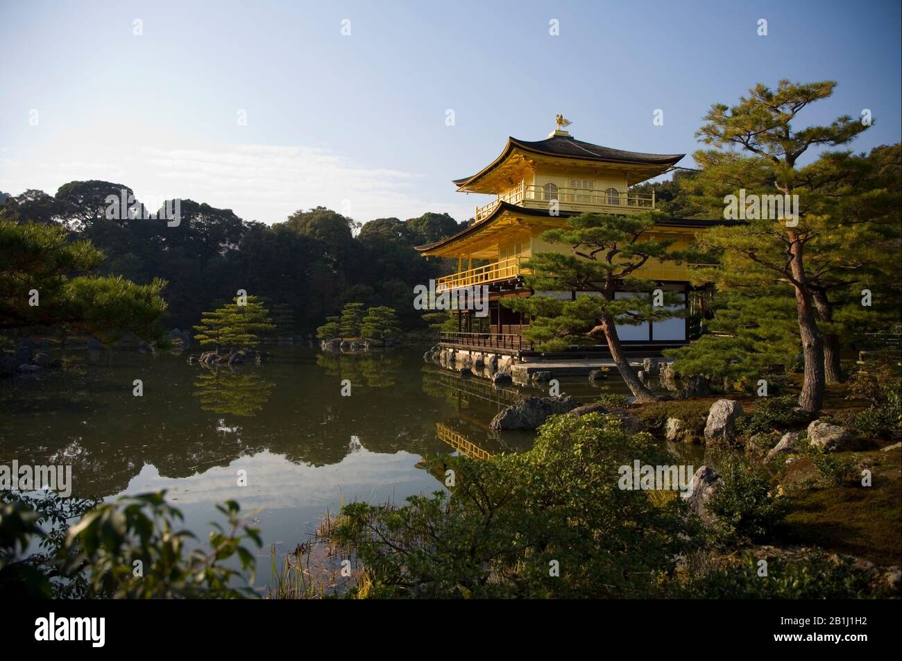 Temple of the Golden Pavilion in Japan Stock Photo
