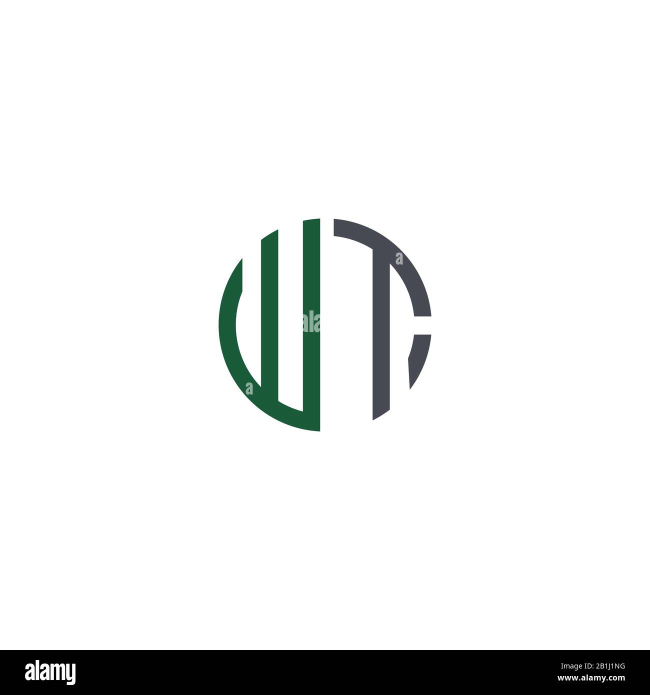 Initial letter wt logo or tw logo vector design template Stock Vector ...