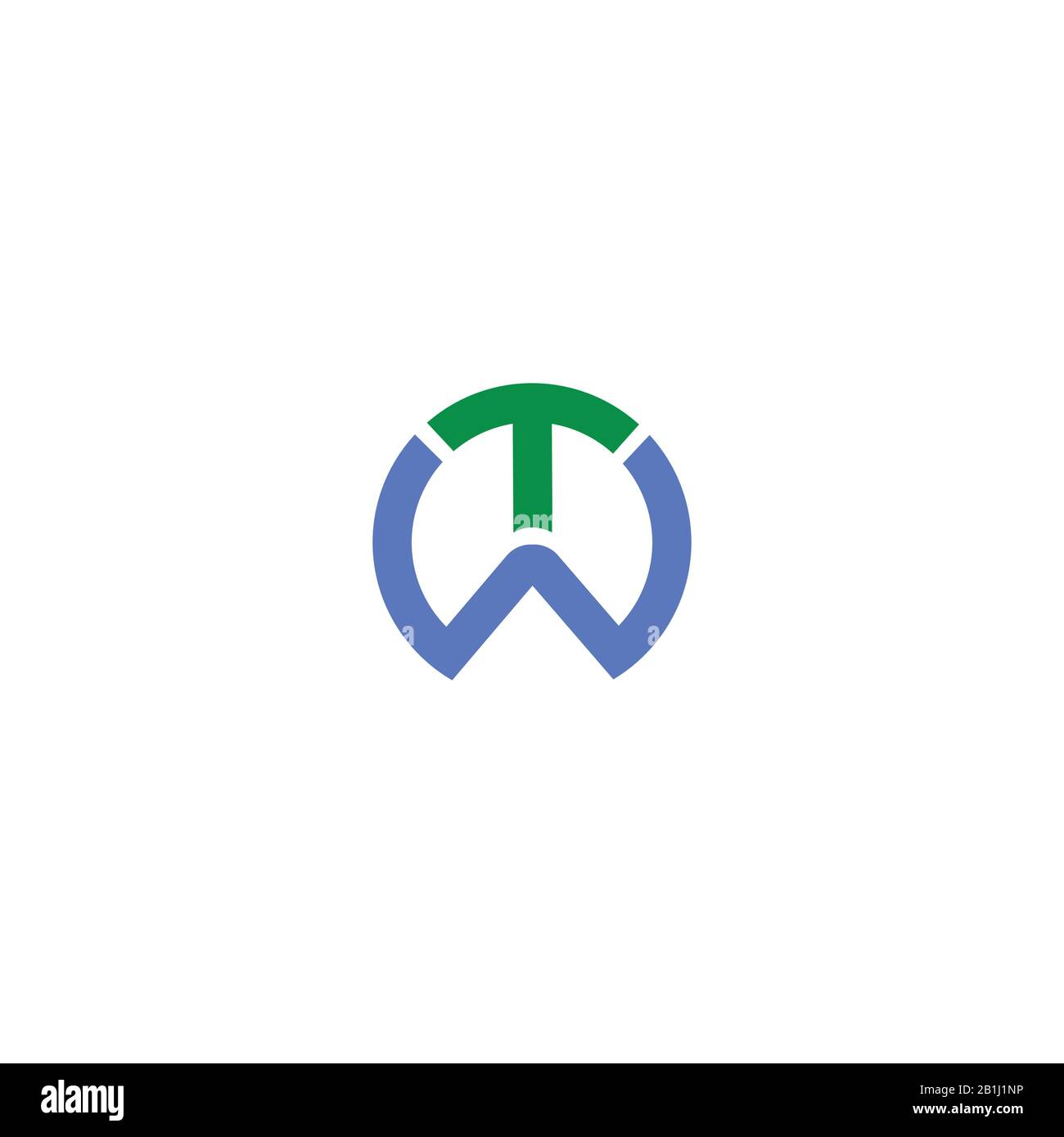 Initial letter wt logo or tw logo vector design template Stock Vector ...