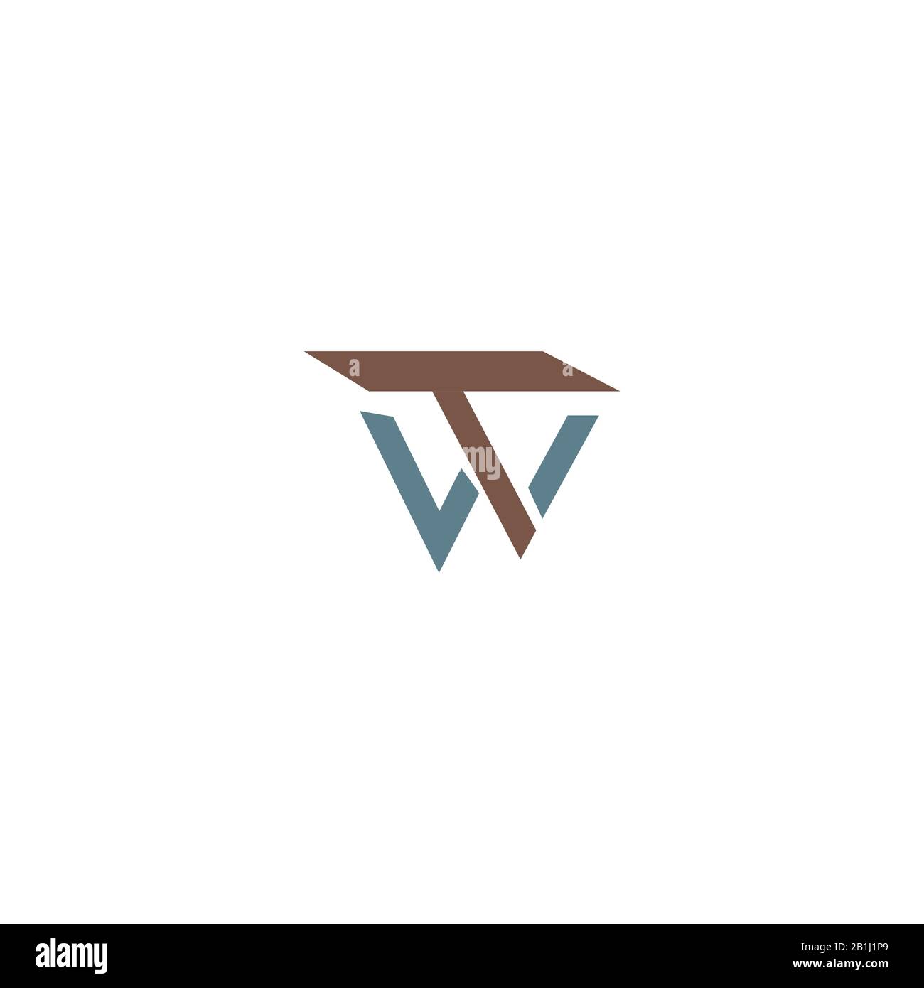 Initial letter wt logo or tw logo vector design template Stock Vector ...
