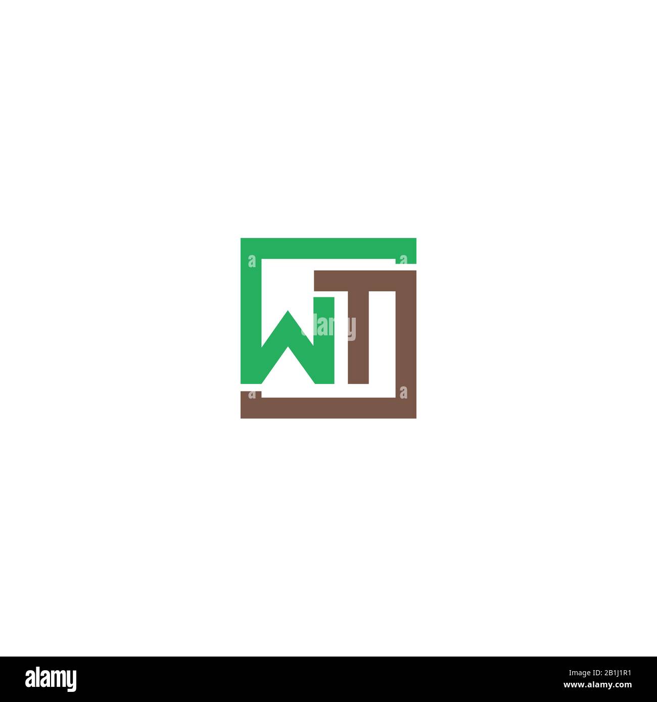 Initial letter wt logo or tw logo vector design template Stock Vector ...