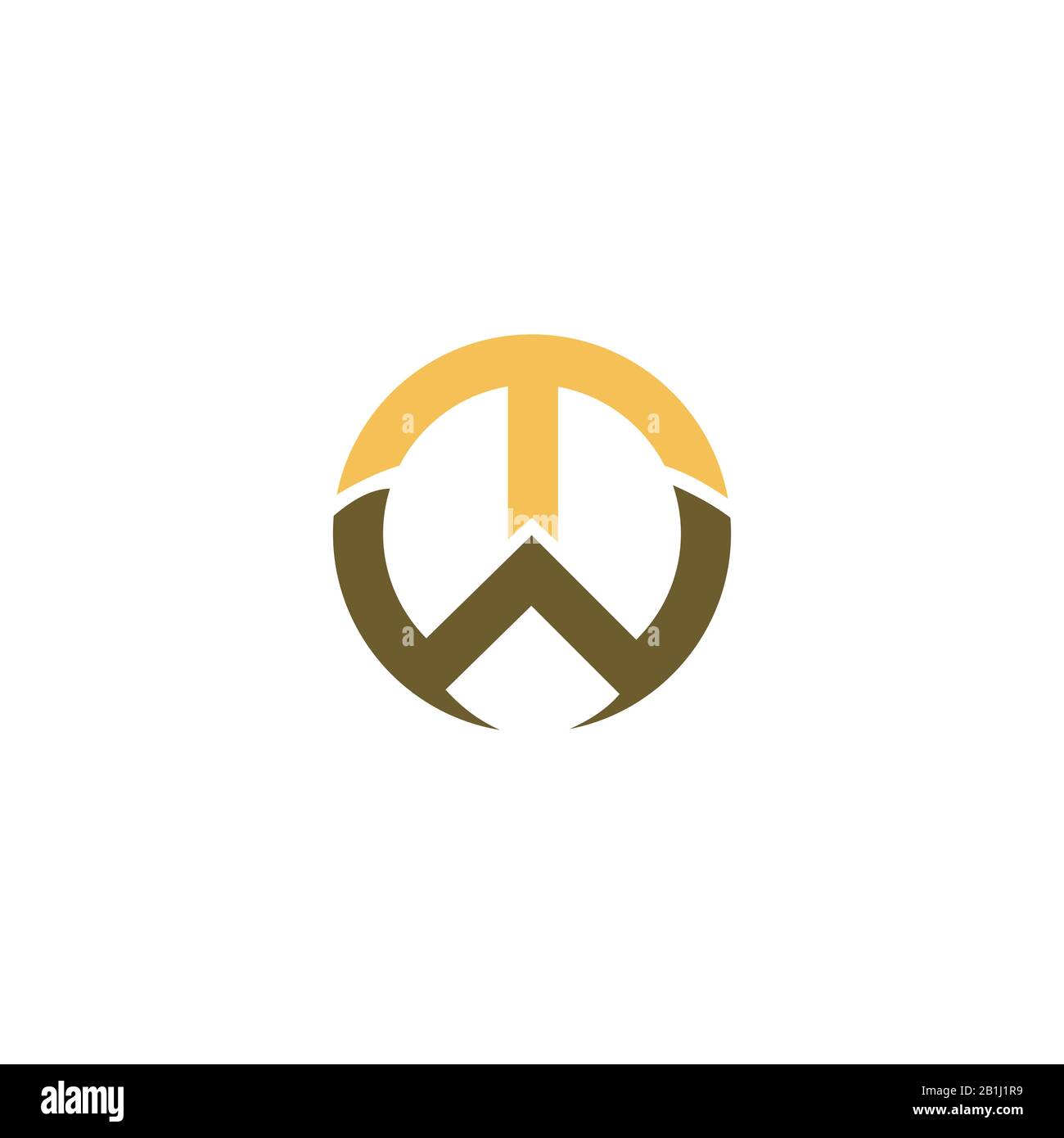 Initial letter wt logo or tw logo vector design template Stock Vector ...