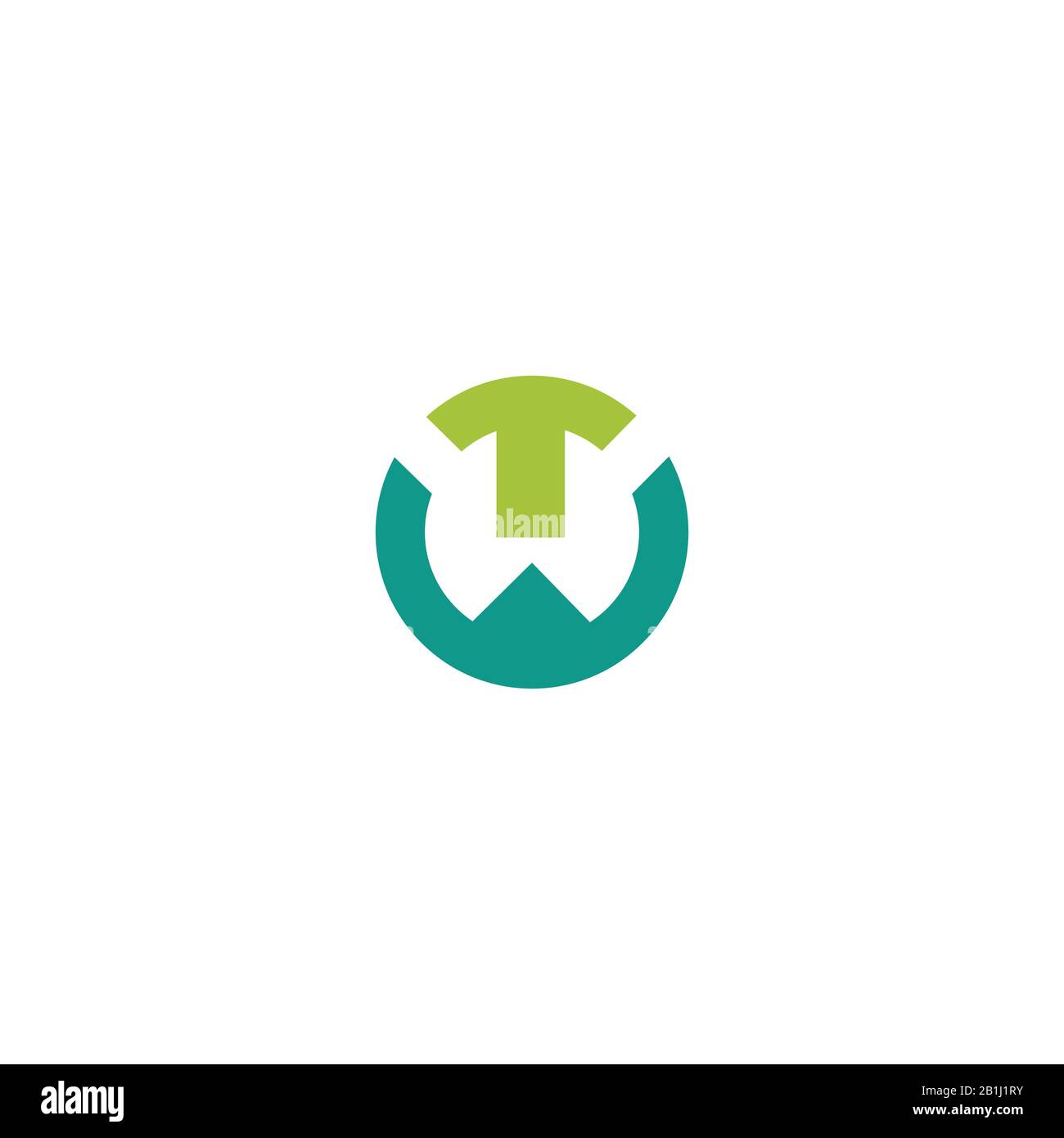 Initial letter wt logo or tw logo vector design template Stock Vector ...