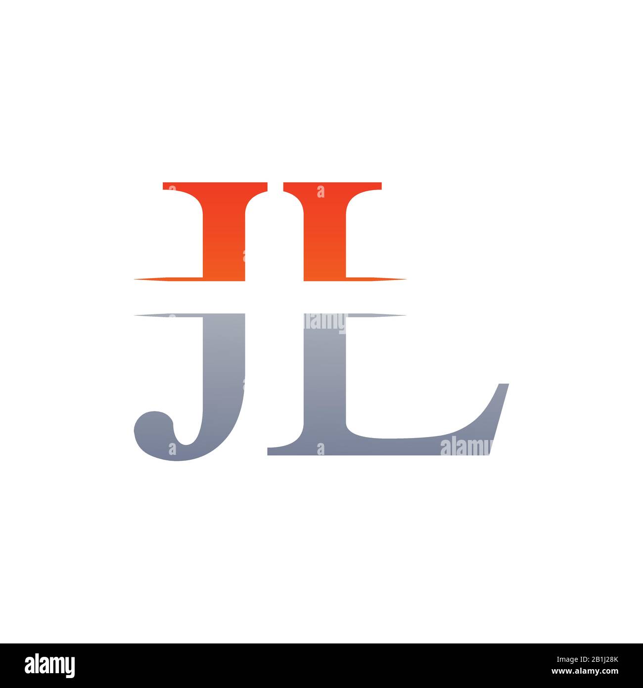 Premium Vector | Modern monogram initial letter j l logo design template