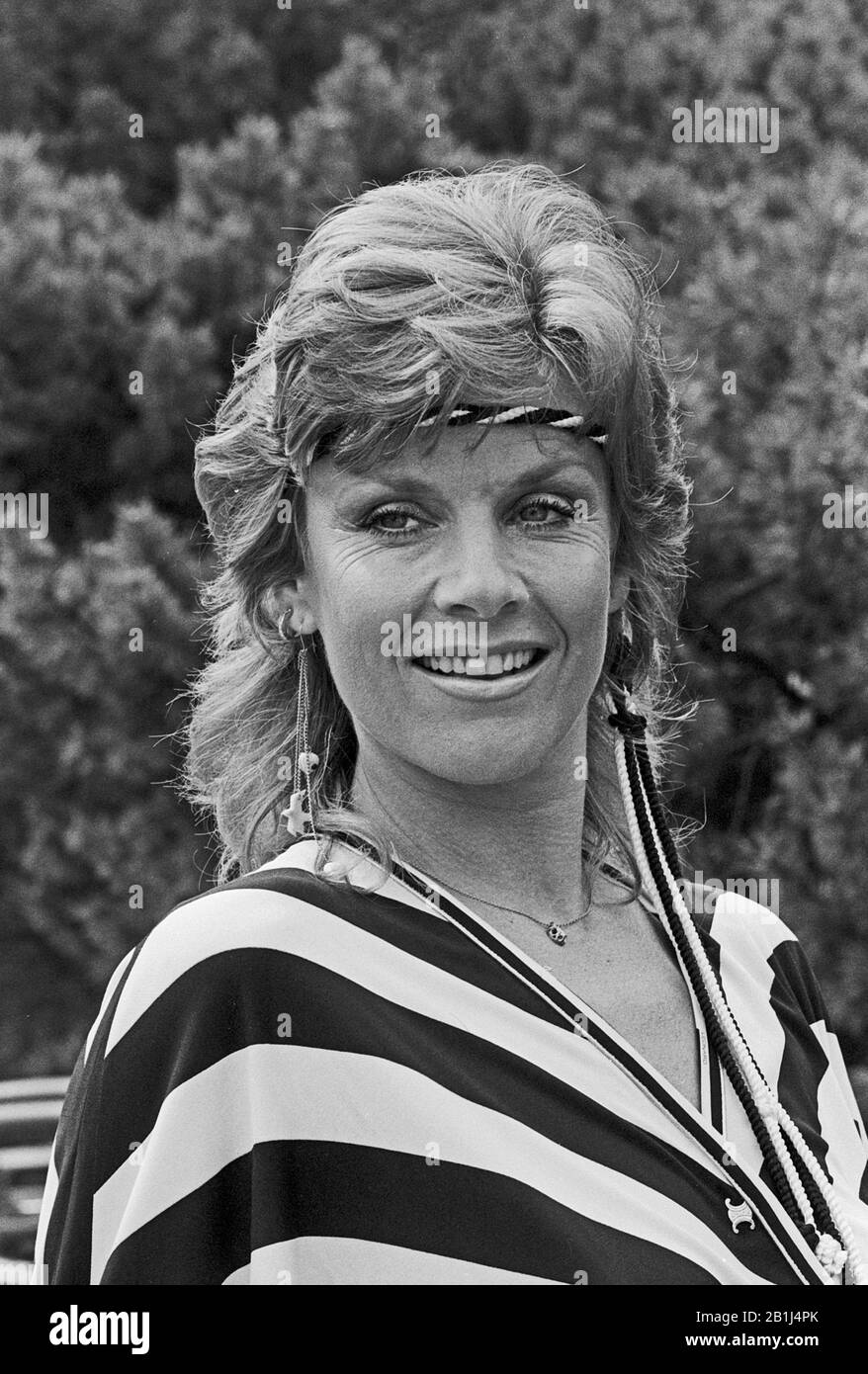 Heidi Brühl, deutsche Schlagersängerin und Schauspielerin, Deutschland frühe 1980er Jahre. German schlager singer and actress Heidi Bruehl, Germany early 1980s. Stock Photo