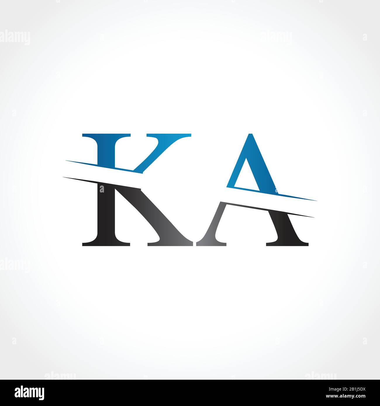 Initial KA letter Type Logo Design vector Illustration. Abstract Letter KA  logo Design Stock Vector Image & Art - Alamy