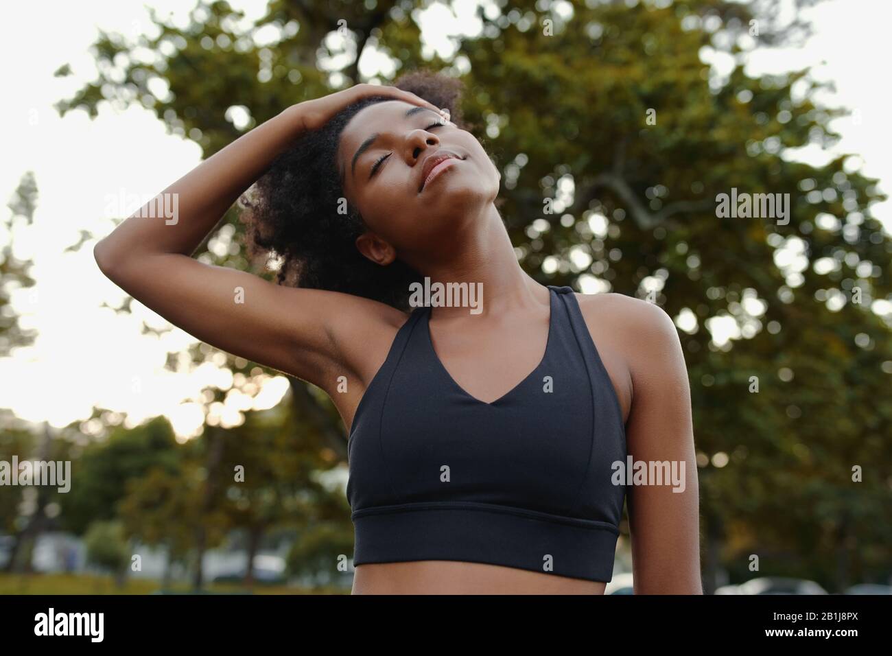 African woman wearing bra hi-res stock photography and images - Alamy