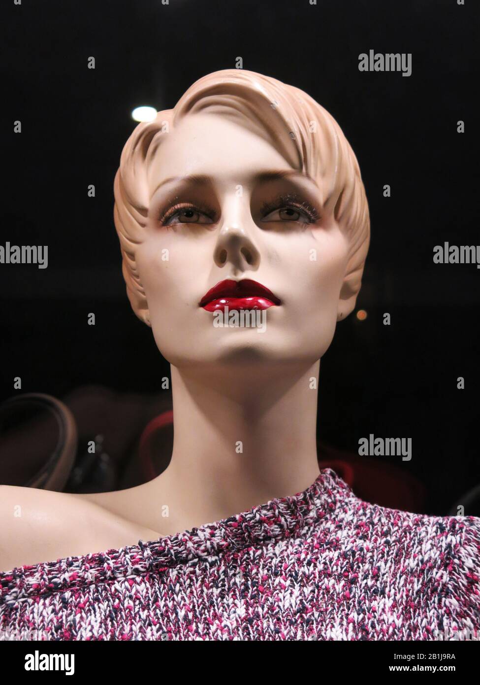 Red hair red lips mannequin hi-res stock photography and images - Alamy