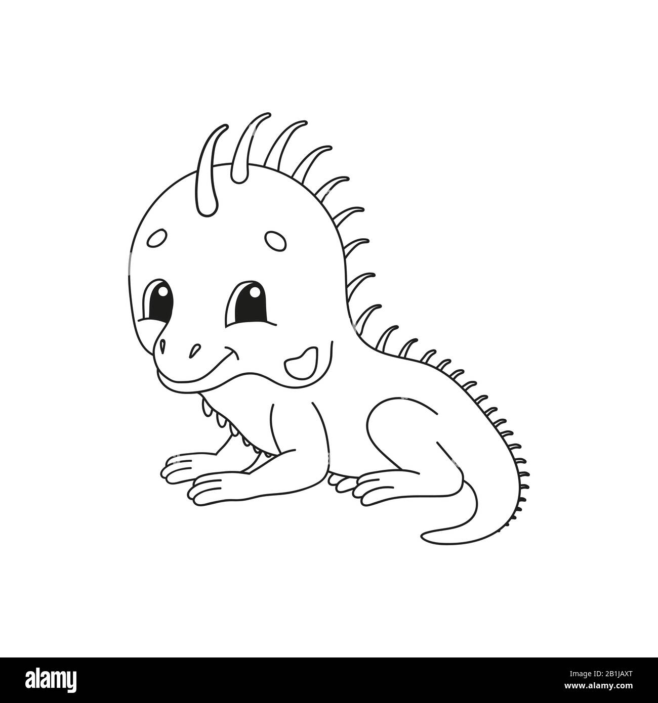 Cartoon illustration funny iguana lizard hi-res stock photography and  images - Alamy