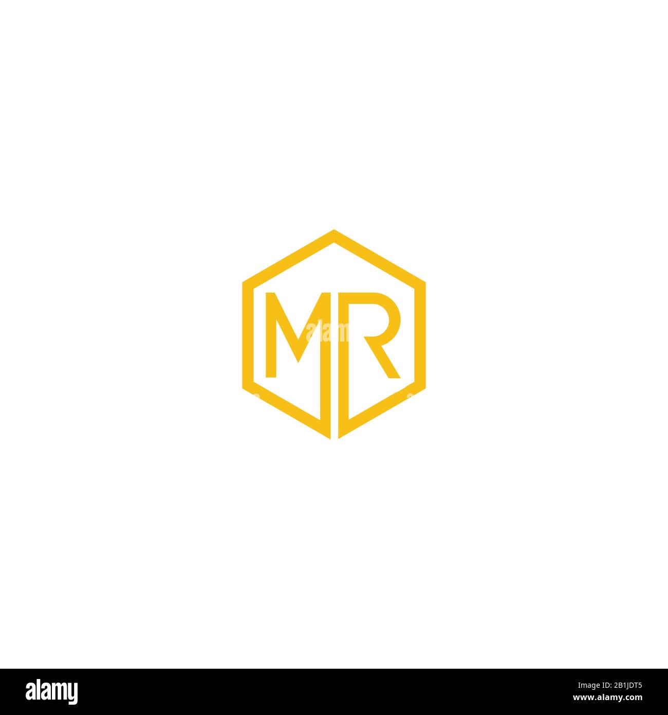 Initial letter mr or rm logo design template Stock Vector Image & Art ...