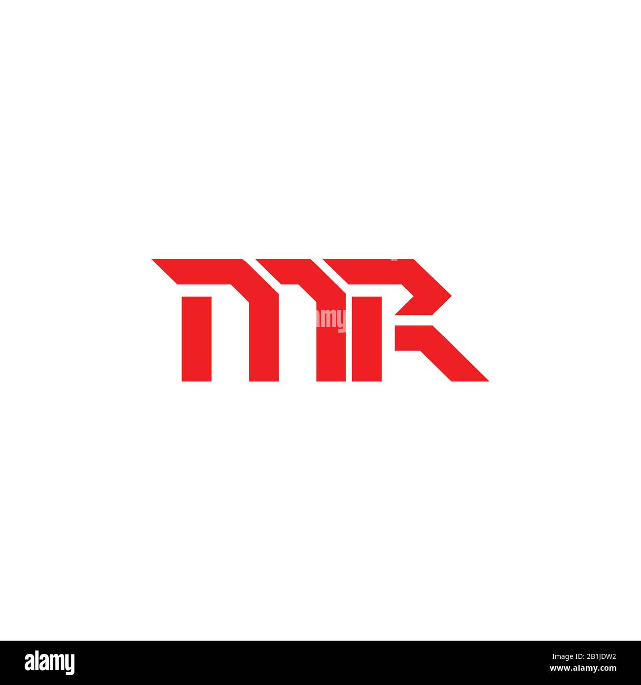Initial letter mr or rm logo design template Stock Vector Image & Art ...