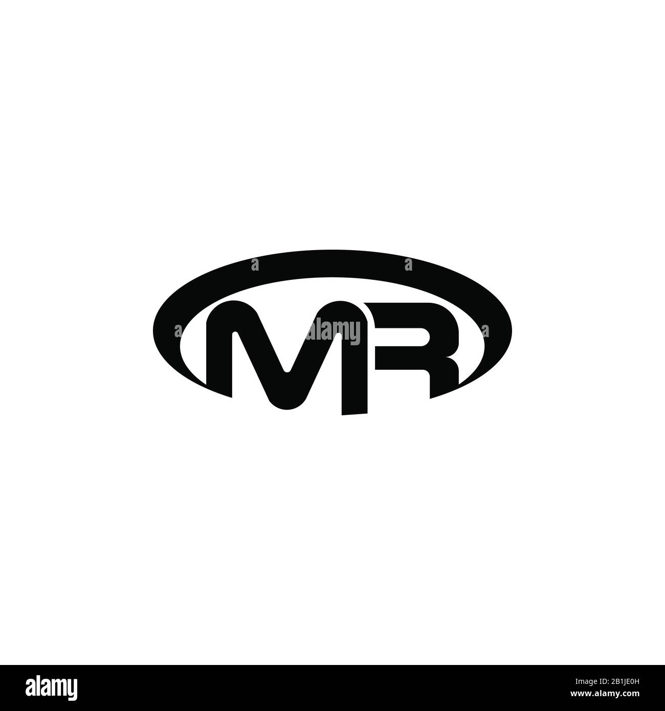 Initial letter mr or rm logo design template Stock Vector Image & Art ...