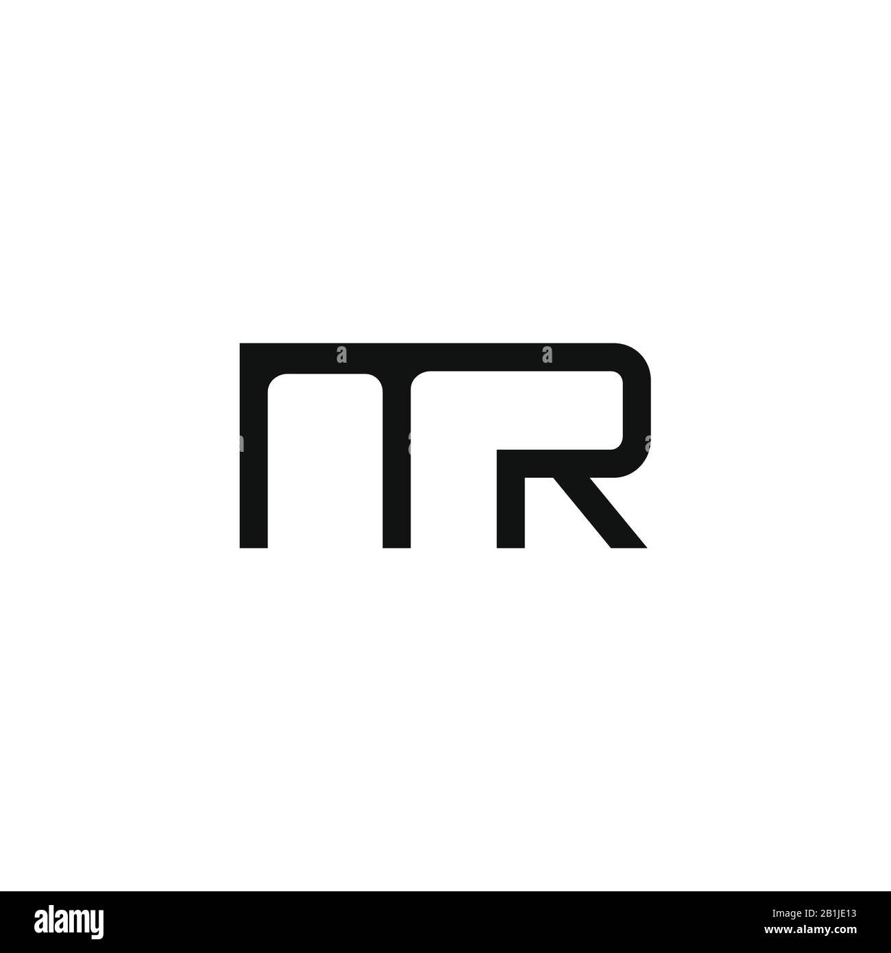 Initial letter mr or rm logo design template Stock Vector Image & Art ...