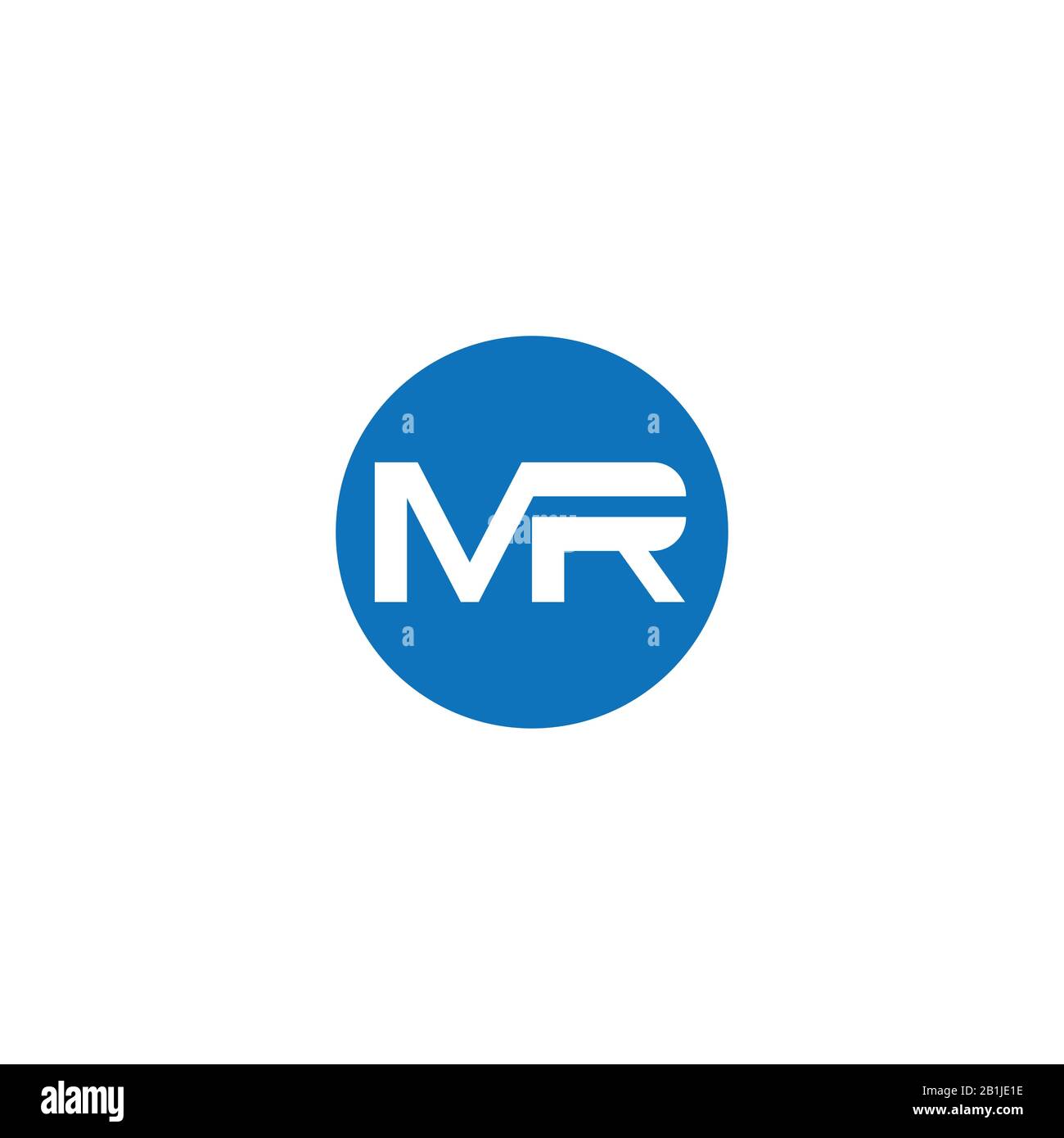 Initial letter mr or rm logo design template Stock Vector Image & Art ...