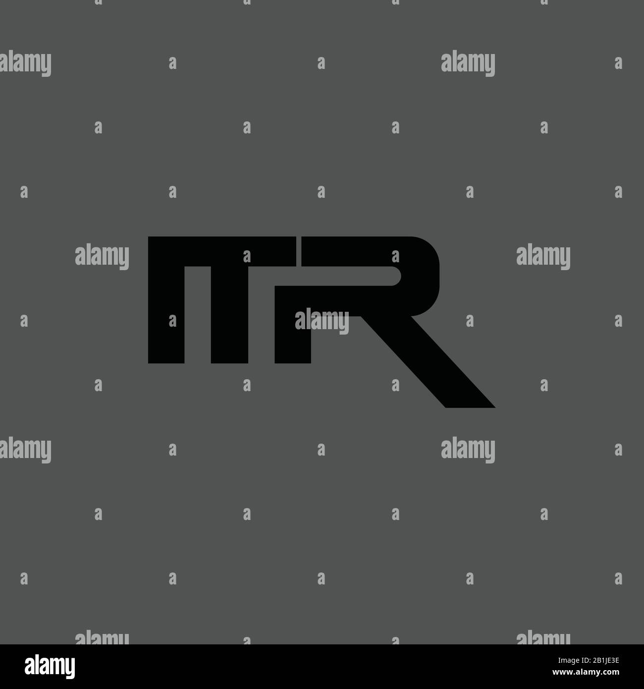 Initial letter mr or rm logo design template Stock Vector Image & Art ...