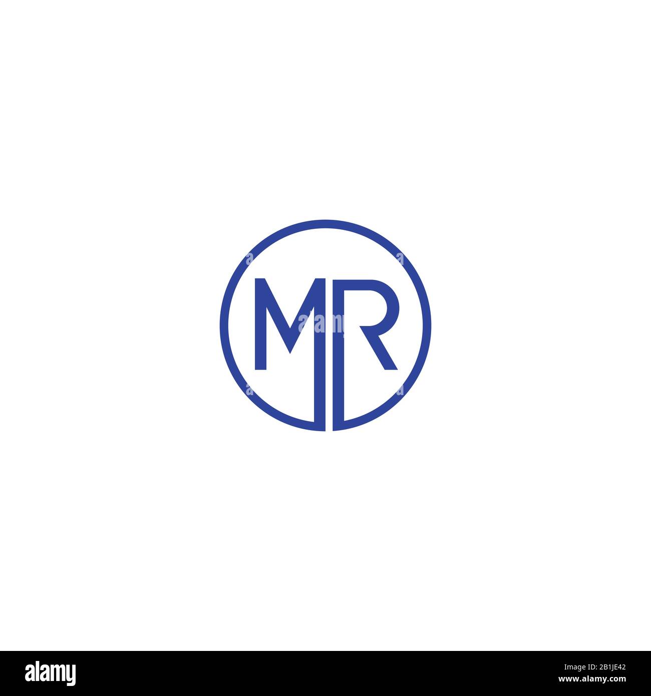 Initial letter mr or rm logo design template Stock Vector Image & Art ...