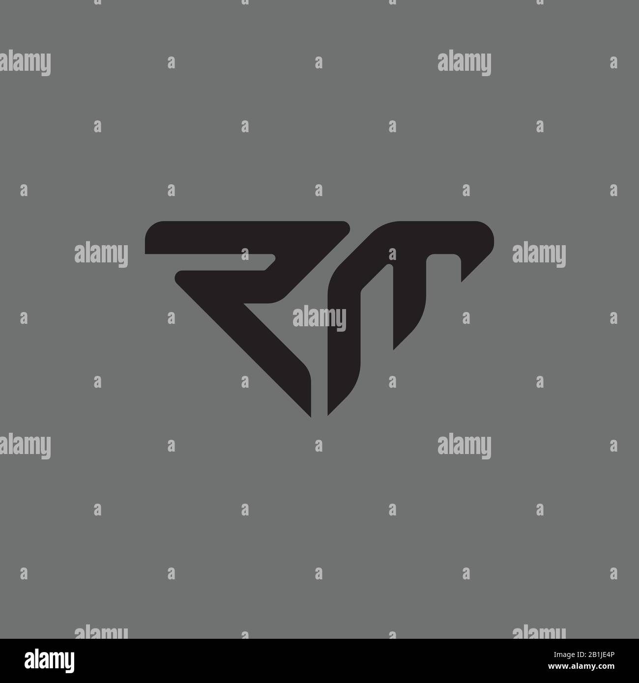 Initial Letter Mr Or Rm Logo Design Template Stock Vector Image Art Alamy