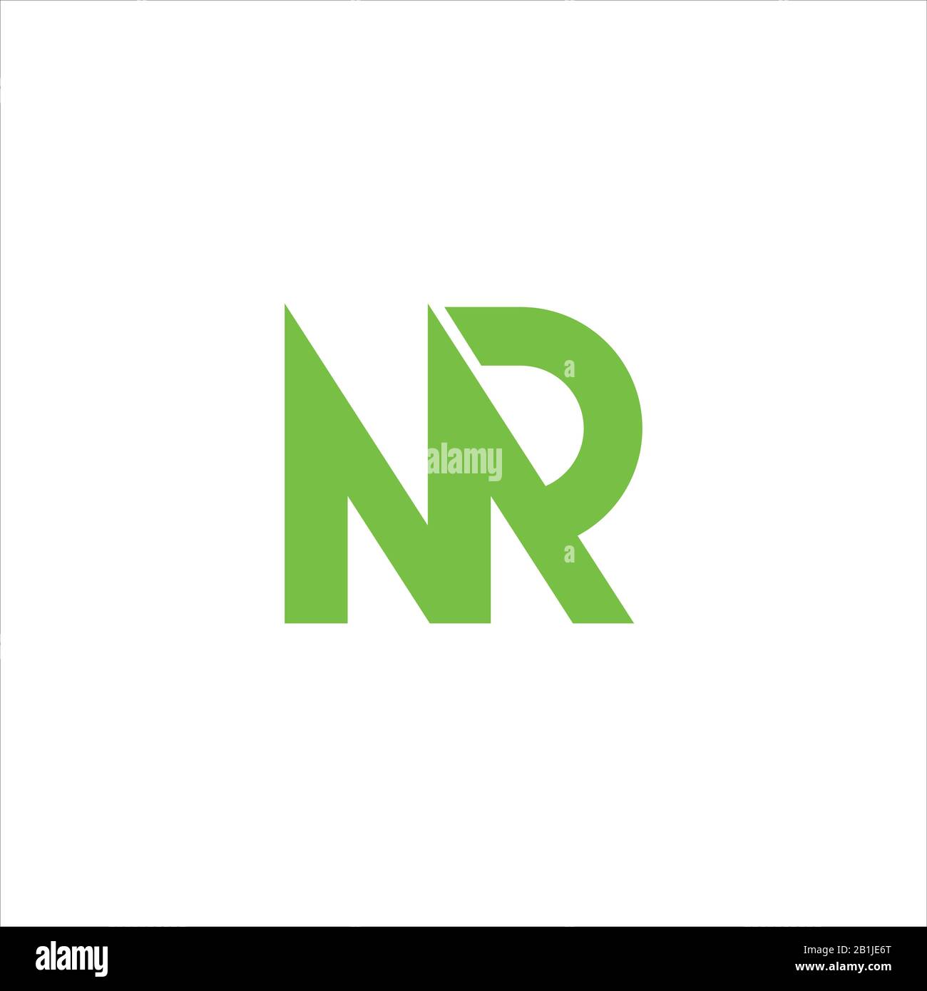 Initial letter mr or rm logo design template Stock Vector