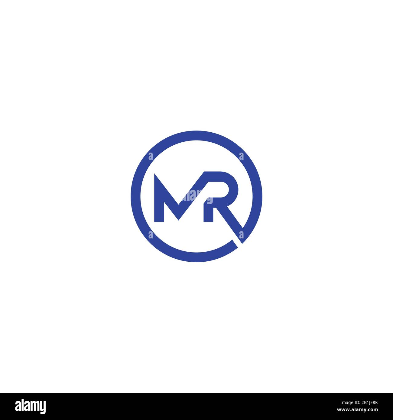 Initial letter mr or rm logo design template Stock Vector Image & Art ...