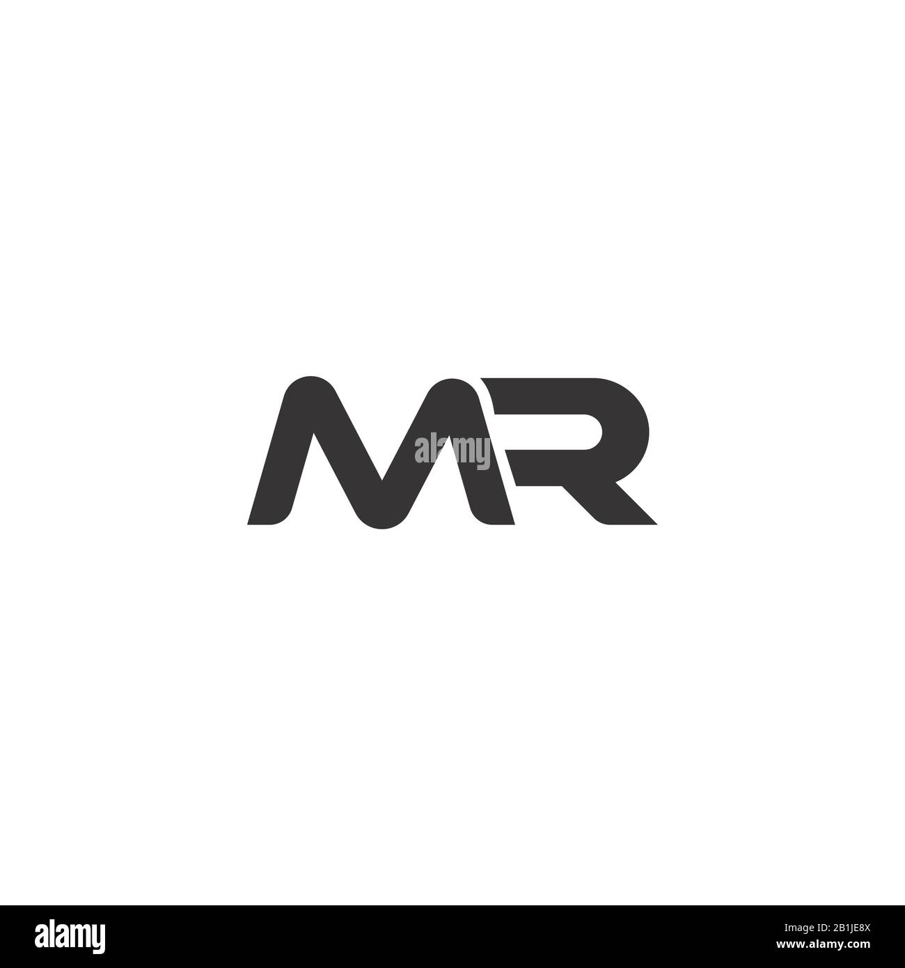 Initial letter mr or rm logo design template Stock Vector Image & Art ...