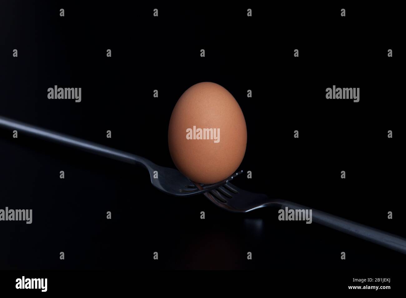 Single chicken egg on black Stock Photo - Alamy