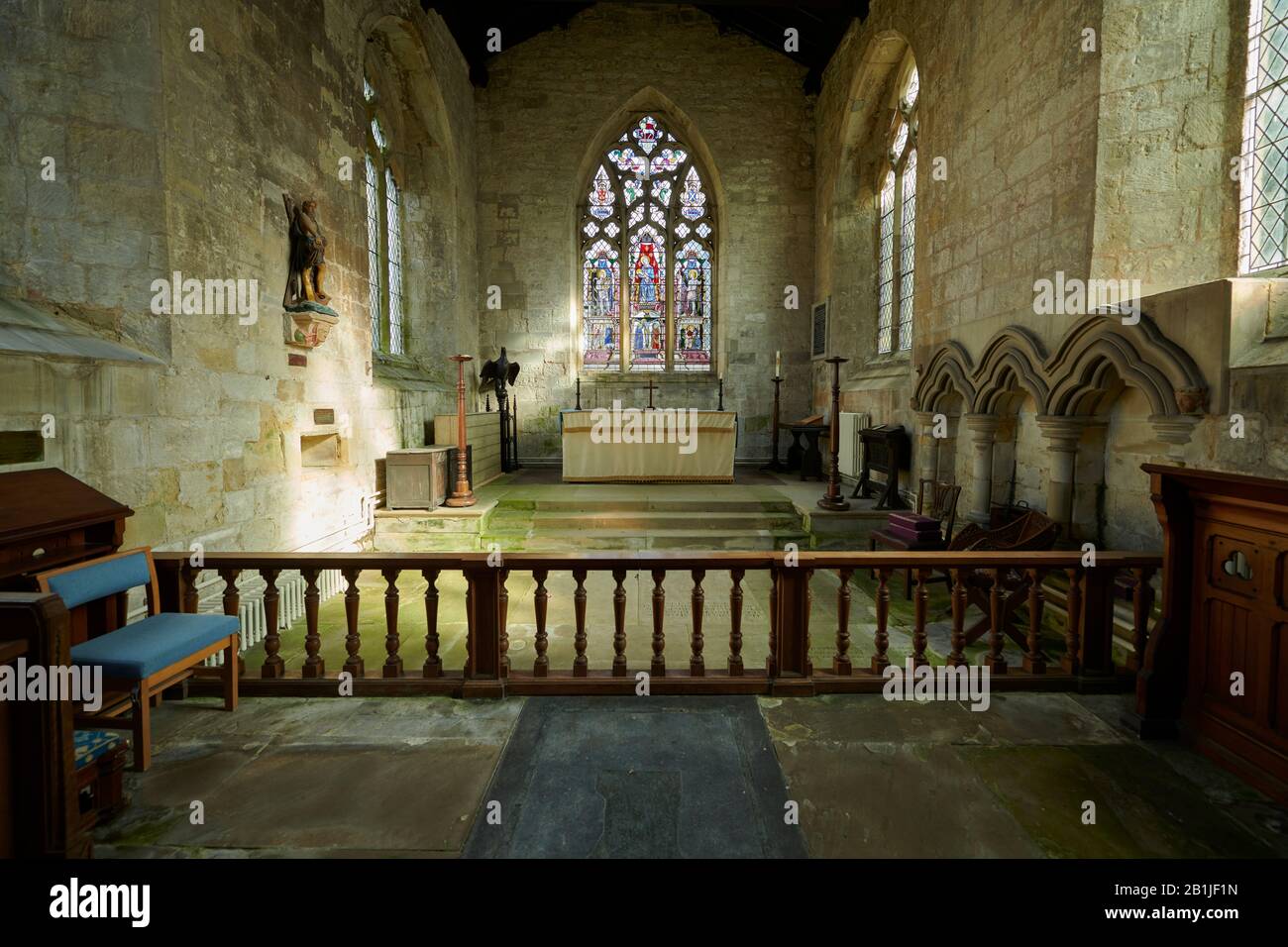 The Church of St. Andrews, Bainton Village the East Yorkshire Wolds. England, UK, GB. Stock Photo