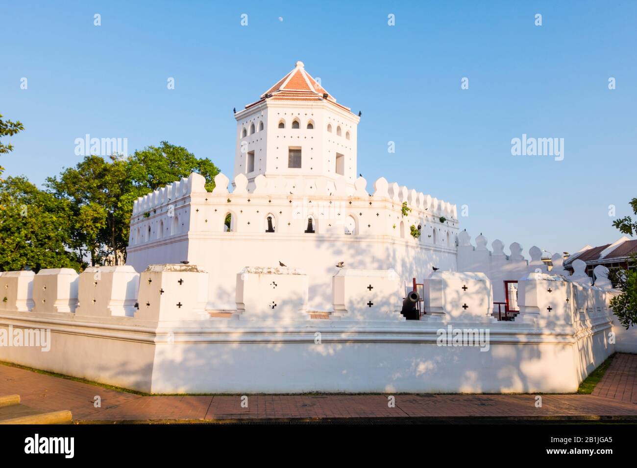 Phra Sumen, Sumen fort, Banglamphu, Bangkok, Thailand Stock Photo
