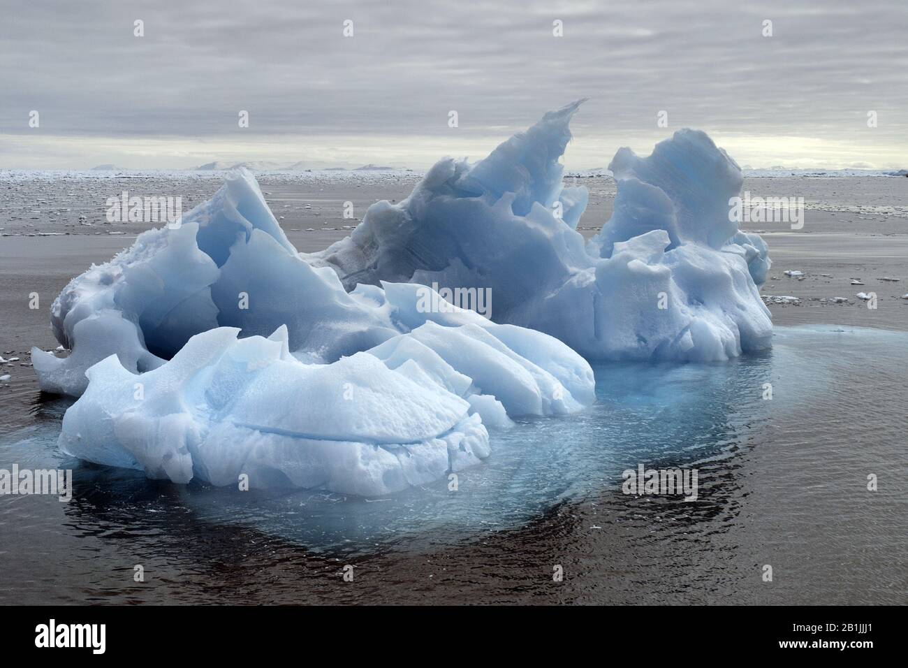iceberg in the Arctic Ocean, Norway, Svalbard Stock Photo