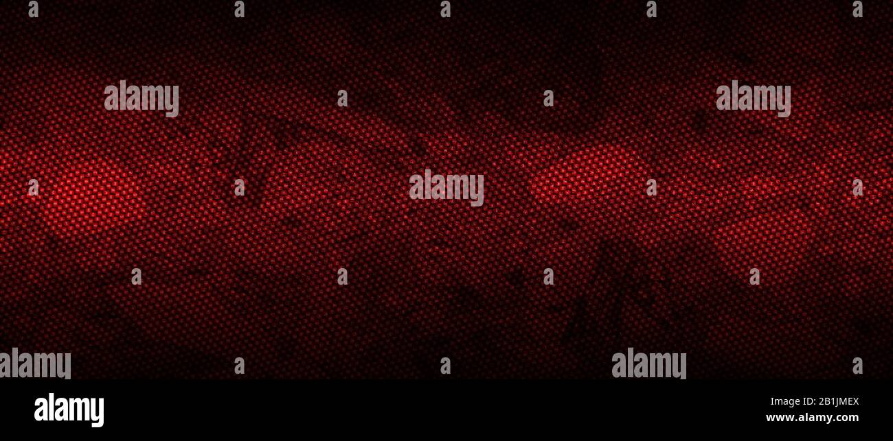 red and black carbon fibre background and texture. 3d illustration