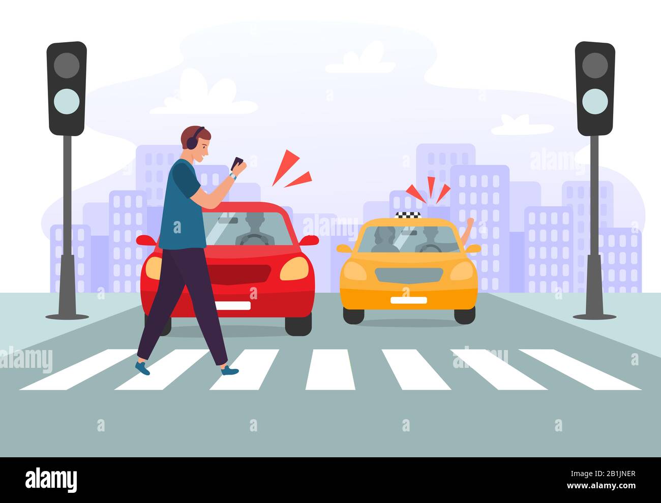 Road safety issue Stock Vector Images - Alamy