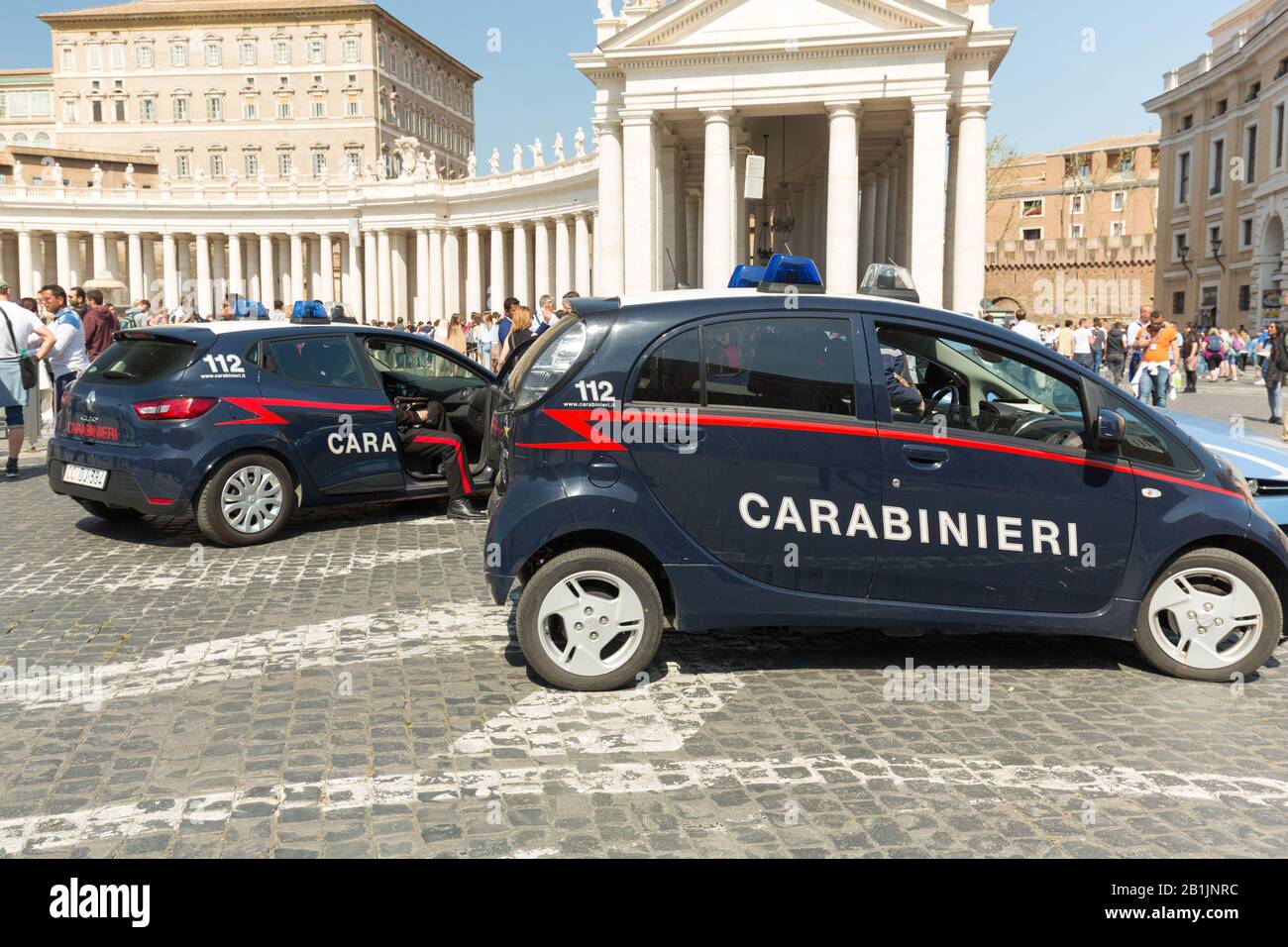 Carabinieri car at the Vatican in Rome, Italy Stock Photo